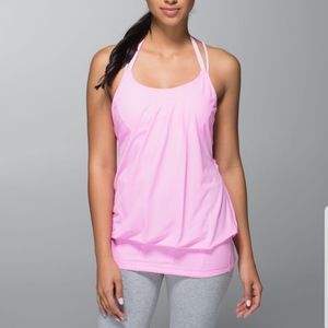 Lululemon Flow and Go Tank Pink